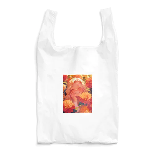 ダリアの花の中の笑顔　なでしこ1478 Reusable Bag