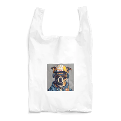 ちょっとストリート感のある犬のデザインです。 Reusable Bag