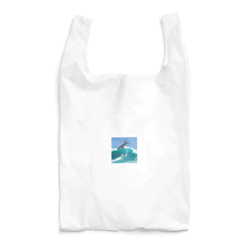 イルカと一緒にサーフィン Reusable Bag