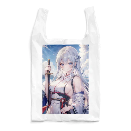 日本刀をもった美少女 Reusable Bag