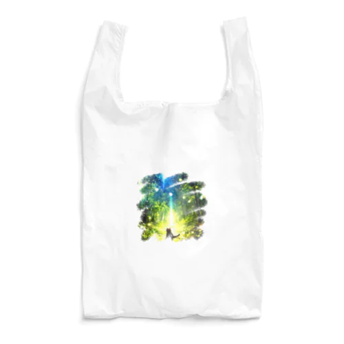 風景_森と猫037 Reusable Bag