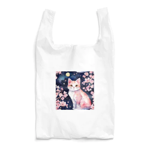 sakura cat2 Reusable Bag