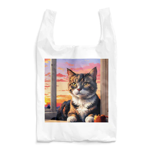 夕日と猫 Reusable Bag