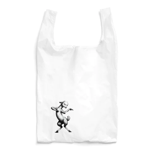 リズム良く踊る可愛らしい羊 Reusable Bag