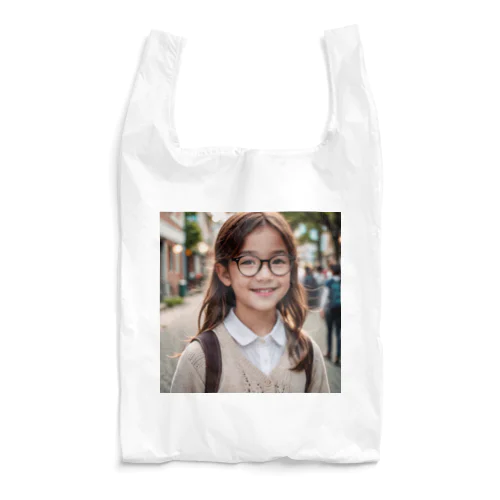 メガネの少女 Reusable Bag