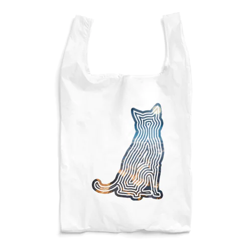 風景_夜景と猫001 Reusable Bag