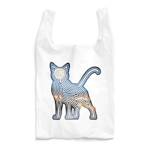 風景_夜景と猫002 Reusable Bag