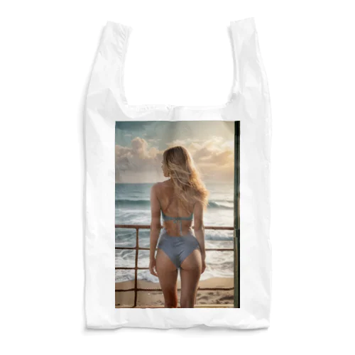 ビーチブロンド美女 Reusable Bag