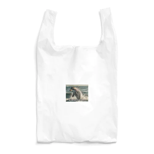 波に乗る喜びドルフィン Reusable Bag