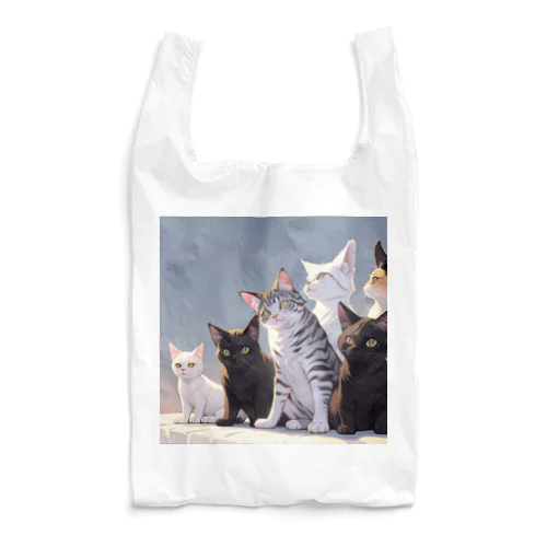 ねこねこねこ Reusable Bag