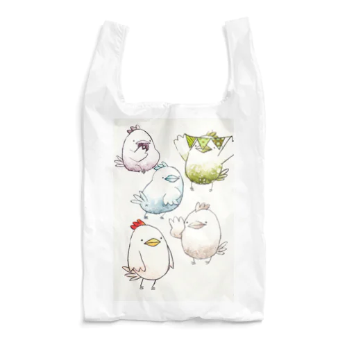 にわとり水彩シリーズ Reusable Bag