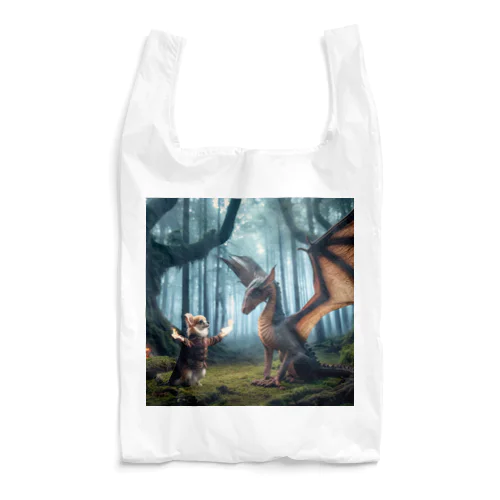 チワワとドラゴン Reusable Bag