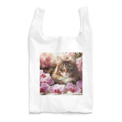 猫と胡蝶蘭 Reusable Bag