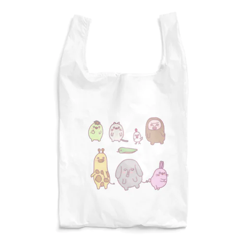 動物集合（´(ｪ)｀） Reusable Bag