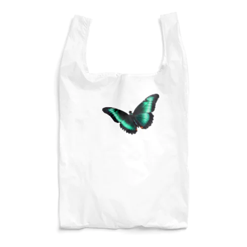 黒と翡翠の蝶々 Reusable Bag