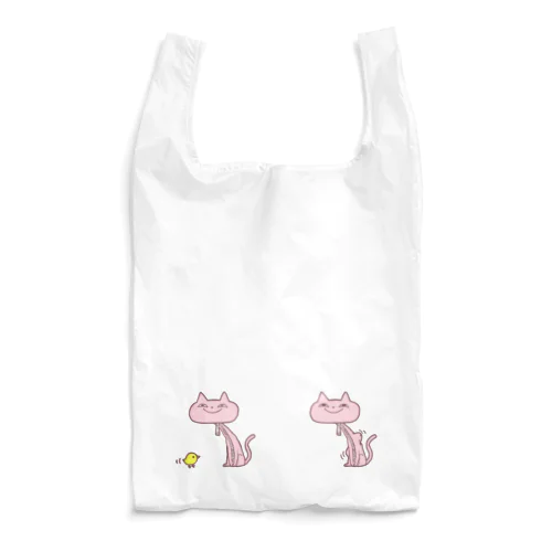 NEKO_NEOちゃん、ひよこたべたべ Reusable Bag