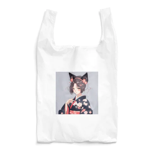 和服に獣耳 Reusable Bag