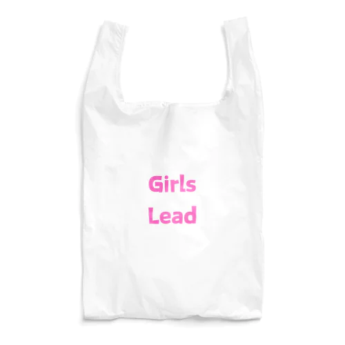 Girls Lead-女性のリーダーシップを後押しする言葉 エコバッグ