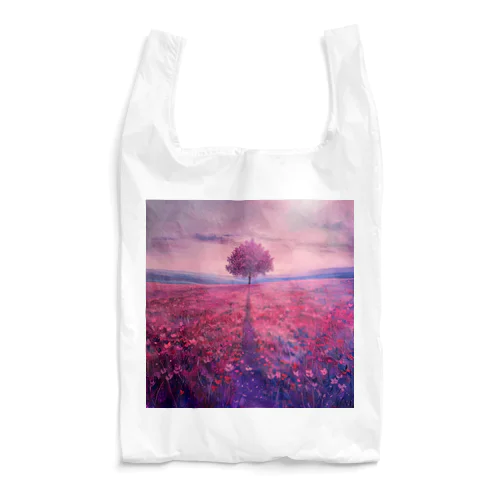 深紅の夕焼けに染まる風景　BLUE PLUM  691 Reusable Bag