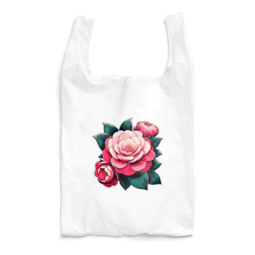 大和絵風椿 Reusable Bag