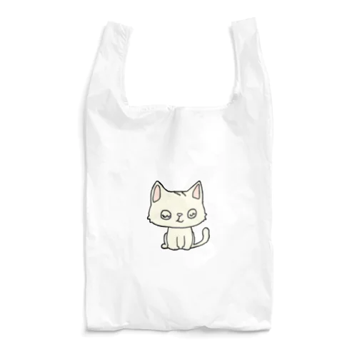 可愛らしい白猫ちゃん Reusable Bag