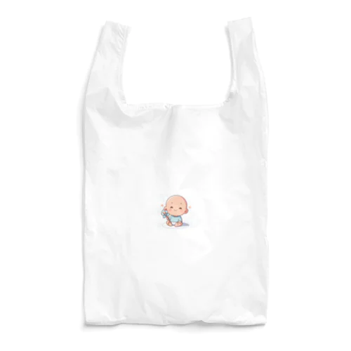 可愛らしい赤ちゃん、笑顔🎵 Reusable Bag