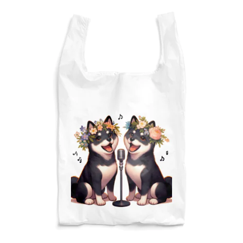 黒柴姉妹のデュエット Reusable Bag