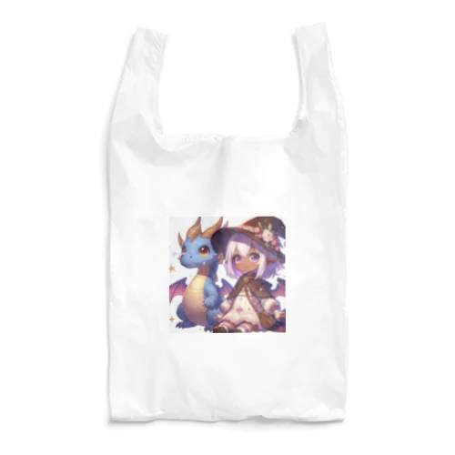 ドラゴンと可愛い女の子3 Reusable Bag