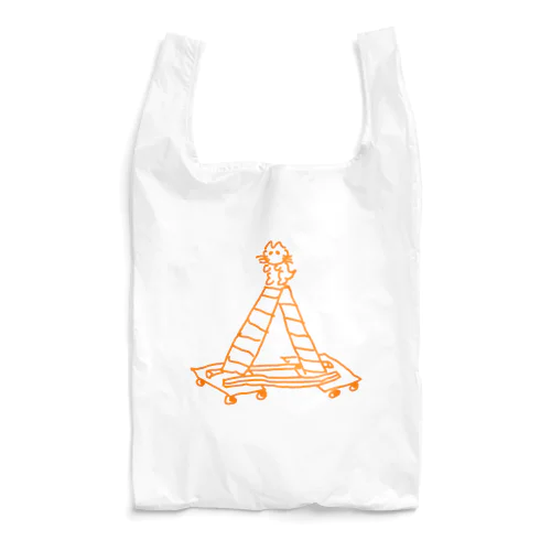 てっぺん猫（オレンジ） Reusable Bag