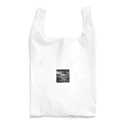 （モノクロ写真風）山間の戦場のジオラマ② Reusable Bag