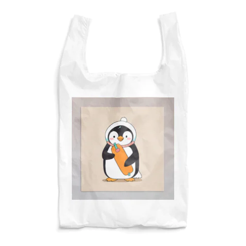 かわいいペンギンとおもちゃのキャンバス Reusable Bag