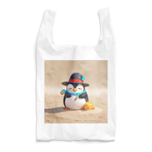 おもちゃの砂を使ったかわいいペンギン Reusable Bag