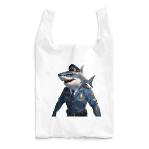 海の守護者：クールな警察鮫 Reusable Bag