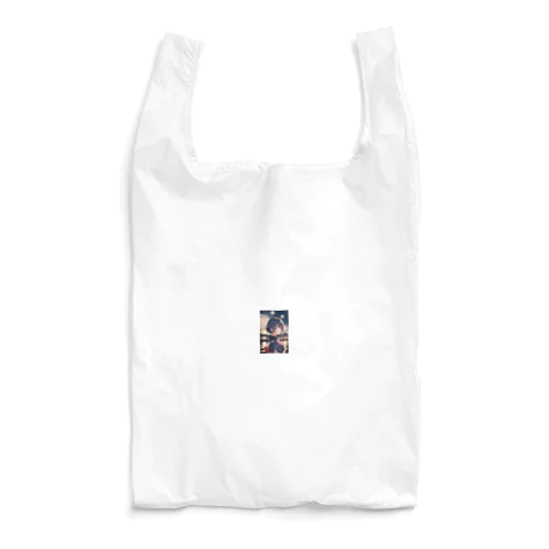 浴衣の可愛い女の子 Reusable Bag