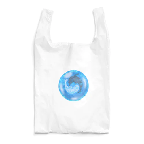 太陰大極イルカの宝石 Reusable Bag