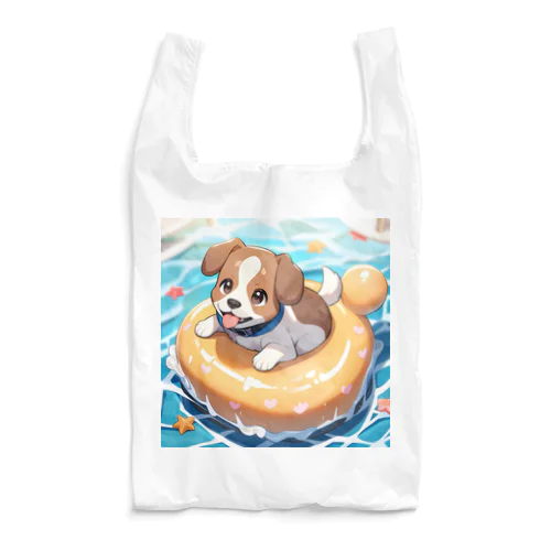 海水浴してるワンコちゃん Reusable Bag