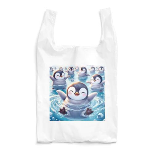 笑顔で泳ぐペンギン Reusable Bag