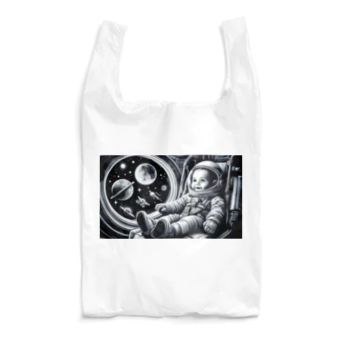 宇宙船に乗った赤ちゃん4 Reusable Bag