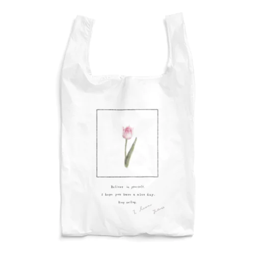 🍧 Strawberry Shaved Ice Tulip . Reusable Bag