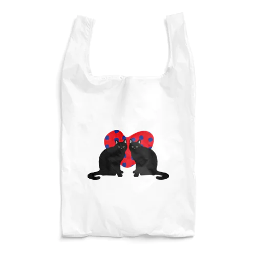 黒猫ダブル Reusable Bag