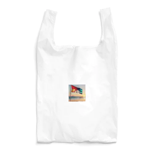 風になびくビーチフラッグ Reusable Bag