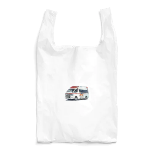 救急車と救急隊のにゃんこ Reusable Bag