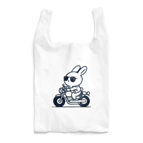 バイクに乗ったうさぎ Reusable Bag