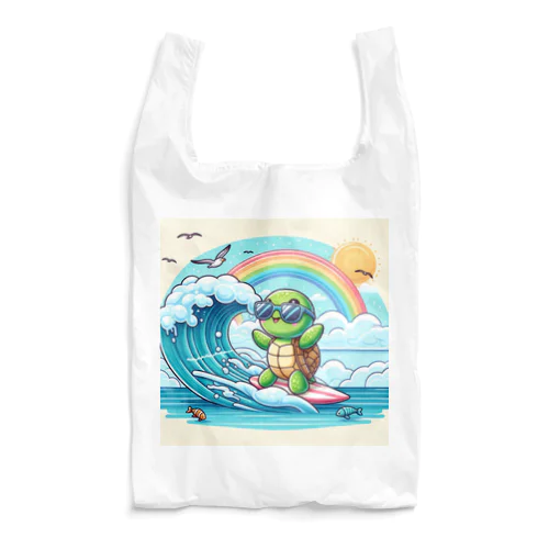 かめっち波乗りサーフィン Reusable Bag