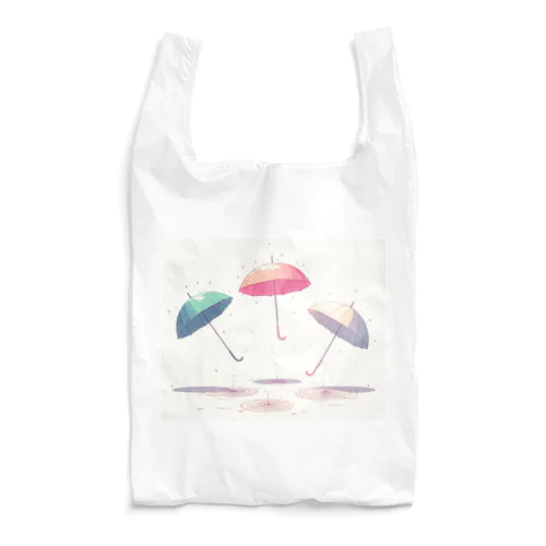 雨で踊る傘 Reusable Bag