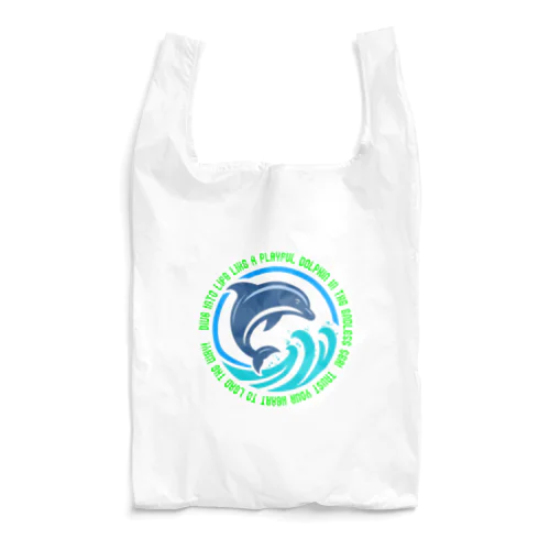 自由なイルカのように人生を泳ごう!心のままに2 Reusable Bag