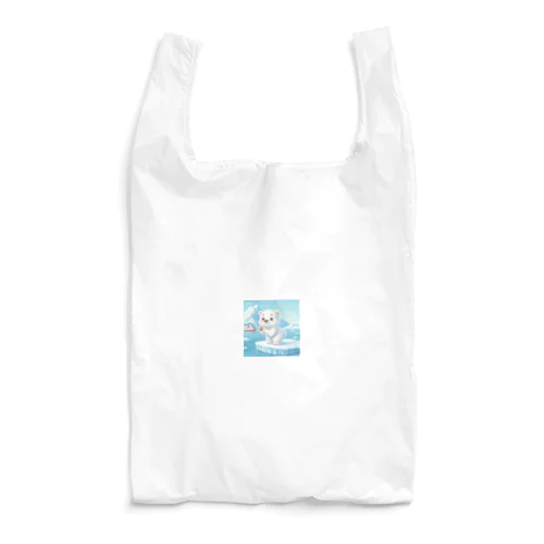 キュートなシロクマのキャラクター Reusable Bag