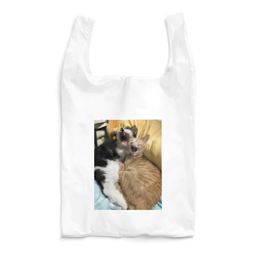 キュートな猫猫あくび Reusable Bag