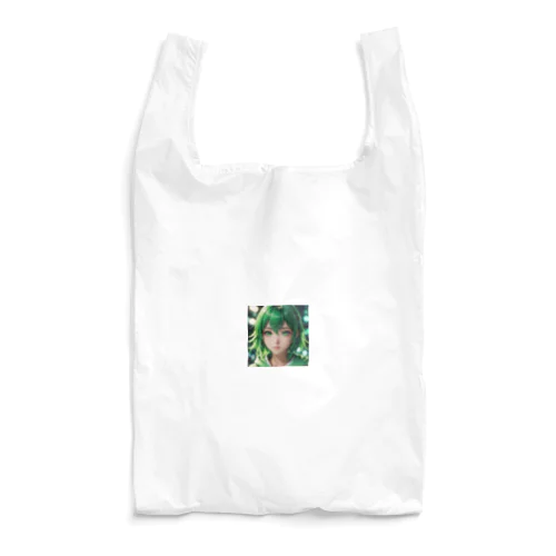 可愛らしいアニメキャラクターが描かれた美少女イラスト Reusable Bag