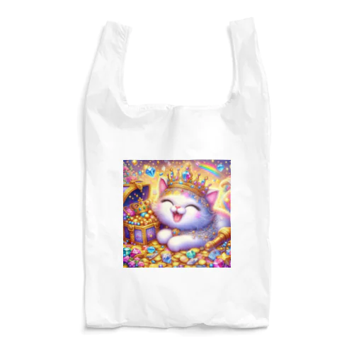 笑いが止まらない猫ちゃん🐈🩷 Reusable Bag